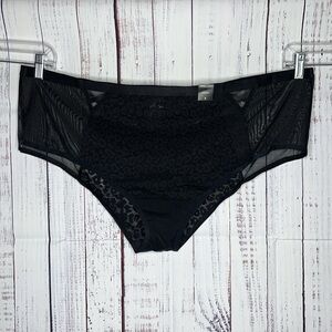 Torrid Curve NWT Size 5 Black - Animal Lace Mid Rise Cheeky Panties